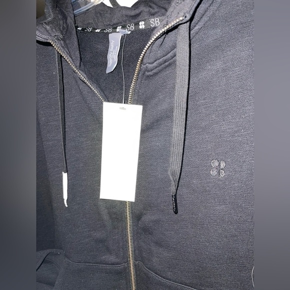 NWT Sweaty Betty Black Essentials Zip-Up Hoodie, XXL - Picture 6 of 7